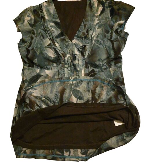 Vtg 90s Y2K Worthington Babydoll Top Sz M Fairy Grunge Whimsigoth Empire Waist - Picture 6 of 10